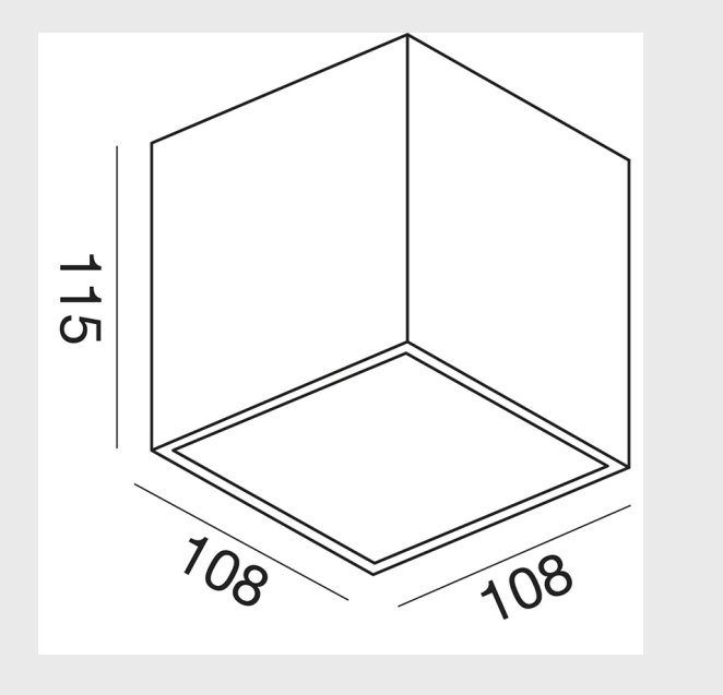 GEALUCE Applique cubo alluminio bianco-antracite-grigio-marrone diffusore vetro 2xGX53 non incl. GEALUCE Applique cubo alluminio bianco-antracite-grigio-marrone diffusore vetro 2xGX53 non incl.